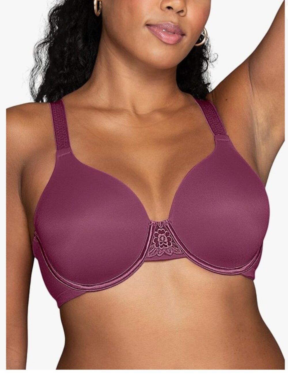 Vanity Fair Womens Beauty Back Full Figure Underwire Bra Raspberry Haze